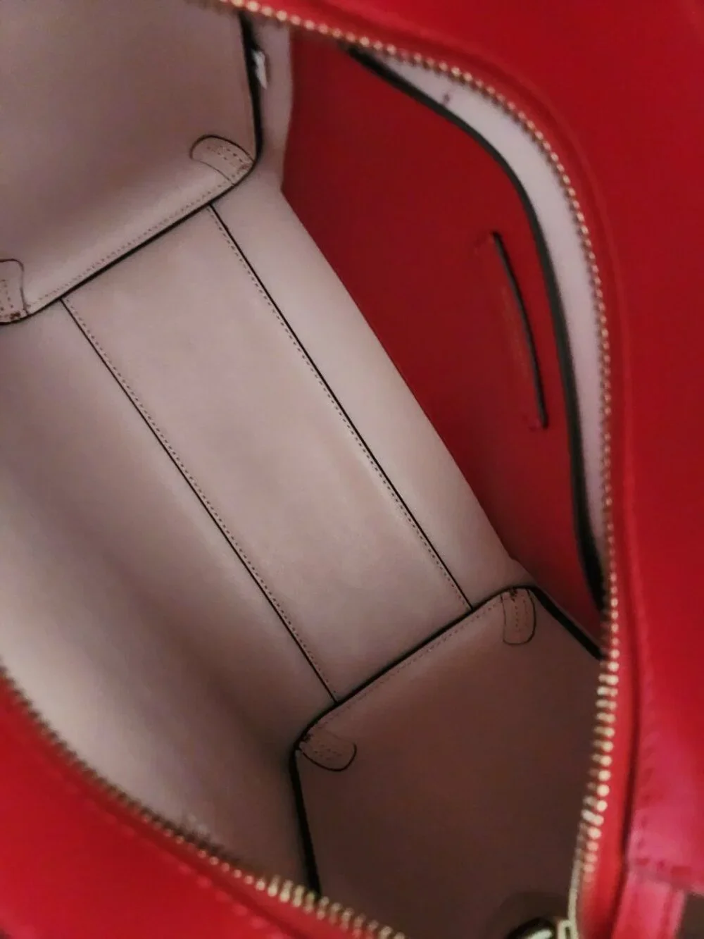 New Kate Spade NY Mina Red Leather Scalloped Shoulder Bag Purse